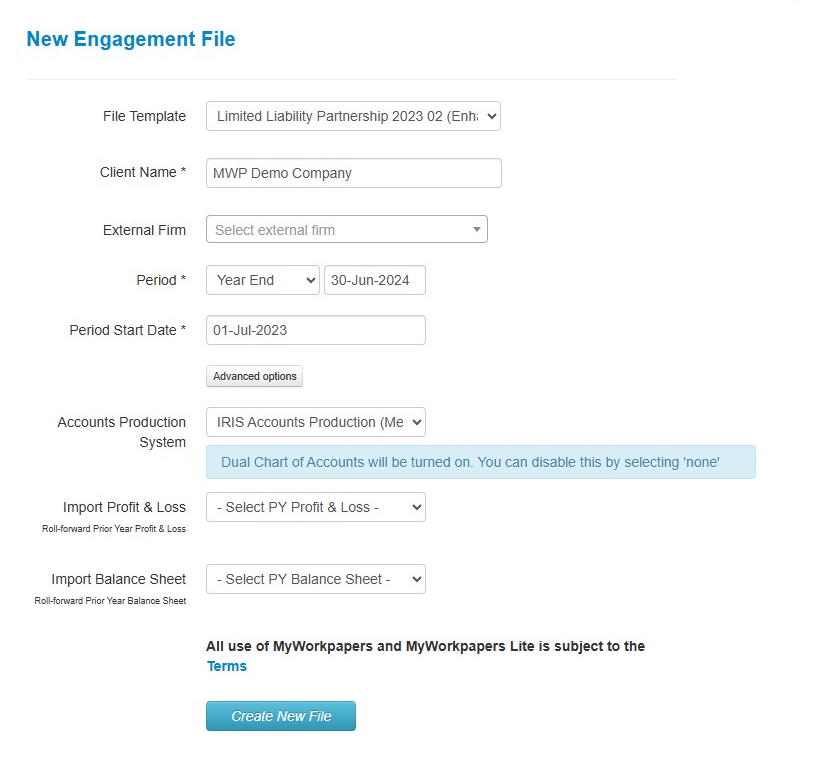 How to create a dual codes file – MyWorkpapers